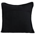 thumbnail image 6 of Laddha Home Designs Handwoven Solid Fringe Edge Cotton Throw Pillow - 20" - Black - Set of 2, 6 of 9