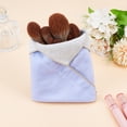 thumbnail image 5 of 2Pcs 2 Sizes Self Adhesive Magic Makeup Bag Velvet Portable Protective Cosmetic Pouch Light Sky Blue Square Camera Lens Wrap Reusable, 5 of 5