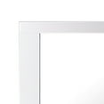 thumbnail image 2 of Contemporary Beveled Edge Mirror with Rectangular Wooden Frame, White- Saltoro Sherpi, 2 of 5