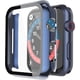 thumbnail image 1 of Misxi Paquete de 2 Estuches Rígidos para PC con Protector de Pantalla de Vidrio Templado Compatible con Apple Watch SE Series 6 Series 5 Series 4 40 mm - Negro, 1 of 4