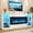 White, variant on Blotout 82'' Fireplace TV Stand for 90/95''TV with 50'' Fireplace, LED Modern High Gloss Entertainment Center with Power Outlet, 4 Drawers, Adjustable Shelf, 2-Tier TV Console Cabinet, Black