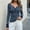 Navy, variant on Womens Striped Long Sleeve Grunge Shirt Y2k Off The Shoulder Top Vintage Fall Tops Tee Blouse Aesthetic Goth Clothes