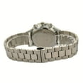 thumbnail image 4 of Alfred Sung Men's Dual Time Silver Date Green Dial Link Watch, 4 of 5