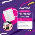 thumbnail image 2 of Taza Blanca Para Sublimar CURSOR 11oz 24pzs Caja Tazas Sublimación Mayoreo blanco, 2 of 10