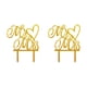 thumbnail image 1 of Injueey And Wedding Cake Toppers Oro Plata Negro Multi-Estilo Brillo Acrílico Novia Novio Wedding Cake Decoración Suministros Type1 NO1, 1 of 5