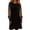 Black, variant on Women's Sequin Glitter Dress with Sheer Mesh Sleeves, Long Sleeve Round Neck Bodycon Midi Dress, Sparkly Evening Dress for Party, New Year, Club and Special Occasions Black L