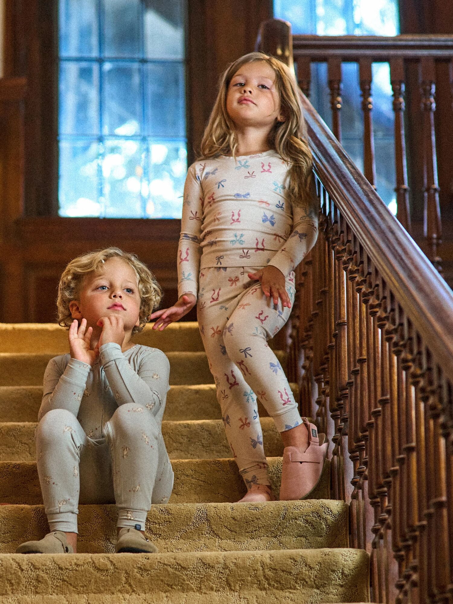 Modern Moments by Gerber Neutral Viscose 2-Piece Pajama Set, Sizes 12 Months - 5T