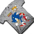 thumbnail image 3 of SEGA Boys Sonic The Hedgehog Shirt, The Hedgehog Trio Graphic T-shirt Grey - S, 3 of 7