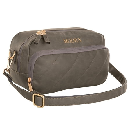 MoDRN Emma Lets Go Crossbody, Unisex, Gray Handbag, 6.89 in, Zipper, Toddler, Polyester