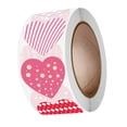 thumbnail image 4 of Rollo de Pegatinas adhesivas de corazón 500 piezas Gloria San Valentín etiquetas de amor, 4 of 9
