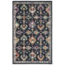 SAFAVIEH Aspen Kiro Tribal Area Rug, Black/Pink, 6' x 9'