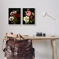 thumbnail image 3 of Stupell Industries Vintage Blooms on Black Botanical & Floral Painting White Framed Art Print Wall Art, 11 x 14, Set of 2, 3 of 10