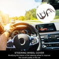 thumbnail image 2 of MERRYHAPY 2-Pack Steering Wheel Frame Trim with Self-Adhesive Backing, Easy to Install, and Stylish Car Interior Accessory, 2 of 7