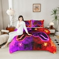 thumbnail image 4 of Castle Fairy Ombre Video Game Queen Comforter Set,Honeycomb Bedding Comforter Set, 4 of 8