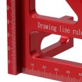 thumbnail image 3 of unbranded Triangular De Aluminio Para Medición De Madera Con Función Doble 45 90, 3 of 6