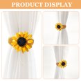 thumbnail image 4 of piezas de hebillas para sujetar cortinas, adornos para cortinas, sujetadores para cortinas con diseño de girasol., 4 of 7