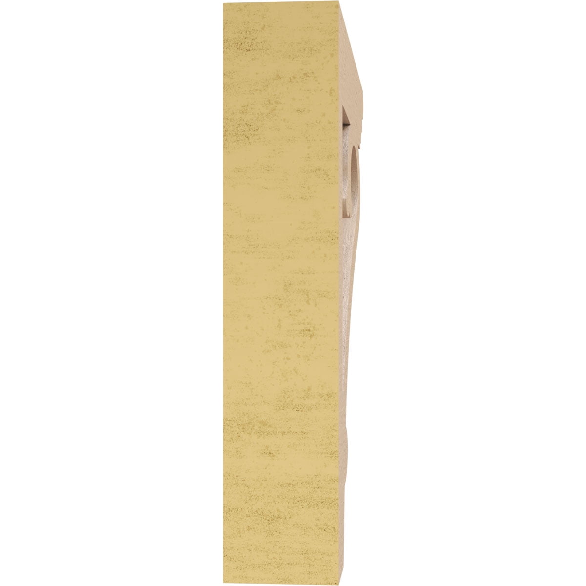 2"W x 10"D x 10"H Thin Mayflower Rough Cedar Woodgrain TimberThane Corbel, Primed Tan
