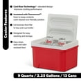 thumbnail image 3 of Igloo Small Cooler, 9 Quart Laguna Ice Chest, 13 Can Capacity, Red, 3 of 16