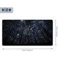 thumbnail image 2 of Large Mouse Pad 31.4 x 15.7inches 3mm XXL Extended Gaming Mouse Pad Mat with Non-Slip Base Stitched Mousepad for Computer,Office,Keyboard and Laptop-Starry Sky in The Forest，Waterproof Desk Mat, 2 of 6