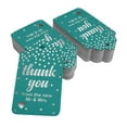 thumbnail image 2 of Inkdotpot Pack Of 50 ThankYou From The New Wedding Favor Paper Tags Craft Real Silver Foil Hang Tags, 2 of 6