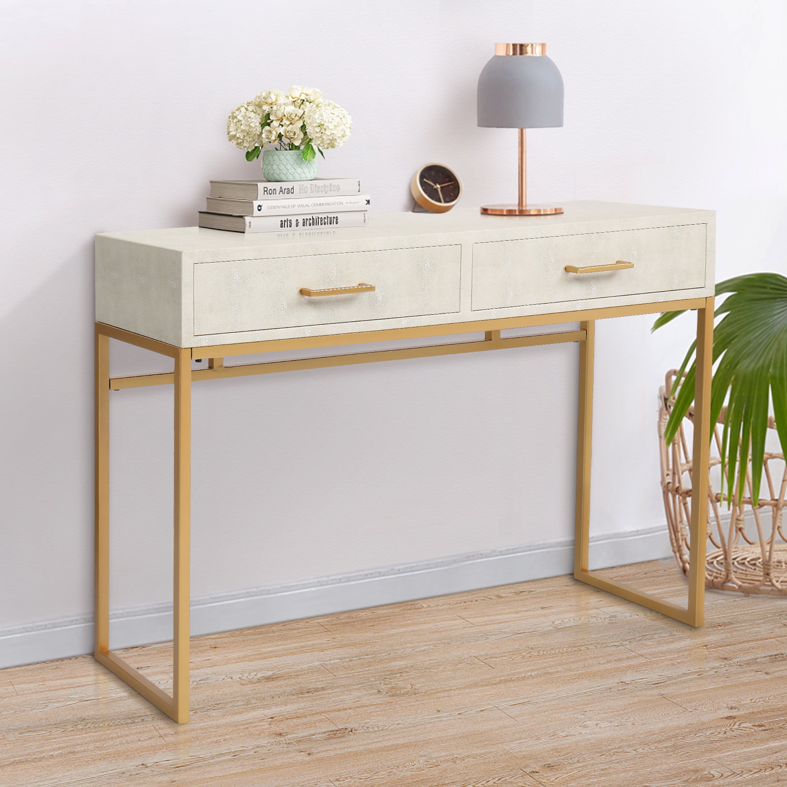 Zimtown Console Table for Entryway, Entry Table with Drawers, Sofa Side ...