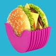 thumbnail image 1 of Hamburger Buns Fixed Box Sandwich Burger Buddy Reusable Holder, 1 of 3