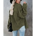 thumbnail image 7 of ONLYSHE Oversized Shackets Women Long Sleeve Button Down Solid Blouse Jackets Vintage Shirt Tops with Chest Pockets, 7 of 7