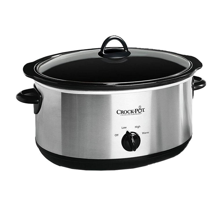 Crock-Pot® 8-Quart Manual Slow Cooker, Stainless Steel with Little Dipper®  Food Warmer 