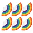 thumbnail image 4 of Noref Foldable Hand Fan 6Pcs Manual Folding Fan Friends Gift For Family, 4 of 8