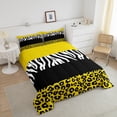thumbnail image 4 of Erosebridal Cheetah Print Bedding Queen Comforter Set for Kids, Rustic Animals Down Comforter, Zebra Room Decor, Reversible, 4 of 7