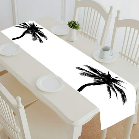 

ABPHQTO Coconut Tree Palm Tree Table Runner Placemat Tablecloth For Home Decor 14x72 Inch