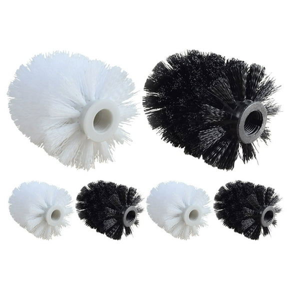 6 cabezales de repuesto para cepillo de dientes de plástico para baño, herramientas de limpieza.