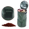 thumbnail image 2 of CSChome Garden Compost Bags with Dual Openings Garden Compost Sacks Large Capacity Tear-Resistant Eco-Friendly Plastic Fertilizer Waste Sacks Easy to Install, 2 of 5