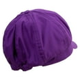 thumbnail image 4 of Golden Windmill Sign Embroidered Cotton Elastic Big Size Newsboy Cap - Purple XL-2XL, 4 of 5