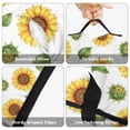 thumbnail image 6 of Sunflower and Bud White Pattern Teens Toddler Nap Mat with Pillow, Sleeping Mat Bag for Preschool Daycare 59"x22", 6 of 6