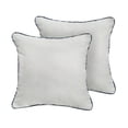 thumbnail image 5 of Sunbrella Ivory with Indigo Graphic Corded Indoor/ Outdoor Pillow Set (Set of 2) 24 in L x 24 in W, 5 of 5