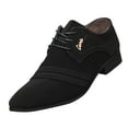 thumbnail image 2 of HaoXianJian Mens Dress Shoes Lace Up Tuxedo Shoes Leather Pointed Toe Shoes for Men Loafers Boats Driving Shoes Classic Oxfords for Men Work Office Business Formal Shoes Comfortable Dress Shoes, 2 of 4
