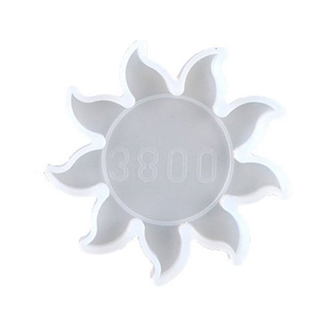 sweethay Moldes de silicona de diseño especial Star Sun, molde de estrellas ligeras, molde de operación Simple, colgante de decoración para Artesanía Sol