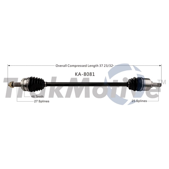 CV Axle Shaft Fits select: 2012-2013 KIA SOUL