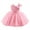 Pink, variant on Toddler Baby Girl Butterfly Tutu Dress Bowknot Princess Flower Girl Wedding Pageant Birthday Party Dresses 12-18 Months Purple
