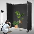 thumbnail image 3 of 7.87ft x 13.12ft Large Black Screen Backdrop with Stand,Portable Photo Background Support System for Photography Backdrop Video Studio, Live Streaming,Parties,Stage,with Carry Bag, 3 of 9