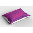 thumbnail image 2 of Ambesonne Hot Pink Pillow Sham 2 Pack, Stripes Soft Colors, 30"x20", Pink Violet, 2 of 3