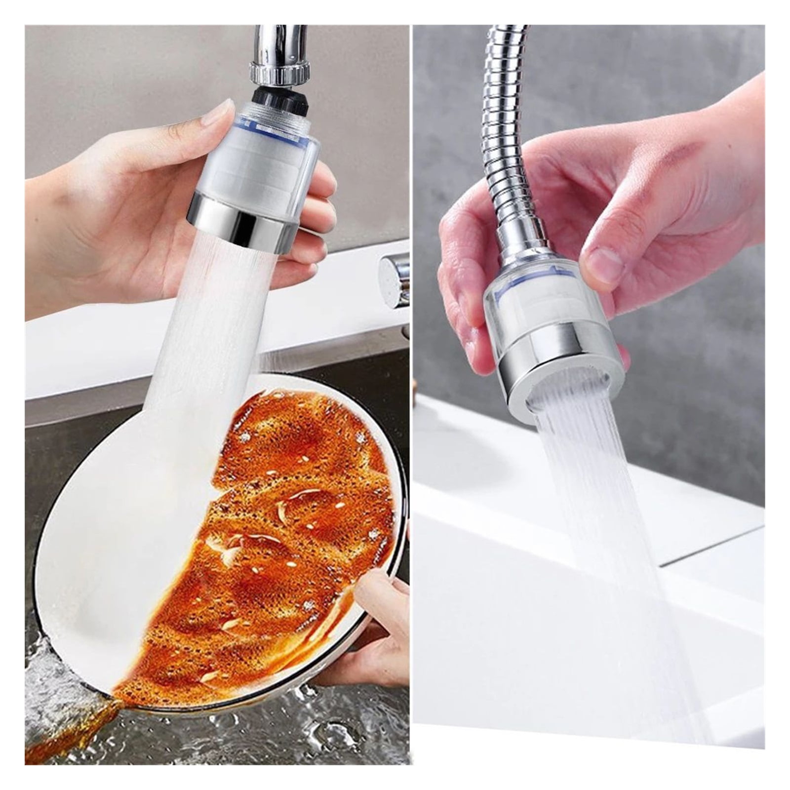 Kitchen Sink Faucet Sprayer Attachment, Faucet Aerator Adjustable Sprayer Filter Diffuser Water Saving Nozzle Faucet Extender Connector ,Water Saving
