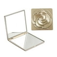 thumbnail image 2 of Joernso Portable Foldable Makeup Mirror Vintage Rose Double-sided Vanity Mirror High Clarity Men Women Pocket Travel Handheld Square Cosmetic Mirror, 2 of 7