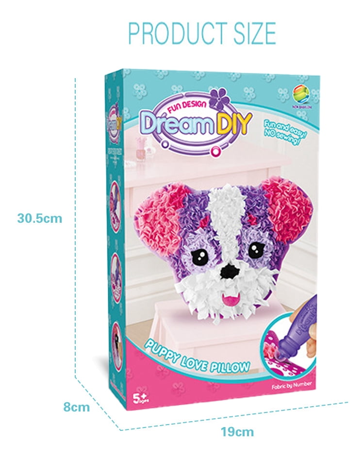 Funny Pillow DIY Kits Arts and Crafts Doll for Valentine Day Christmas Birthday Educational toys Decor