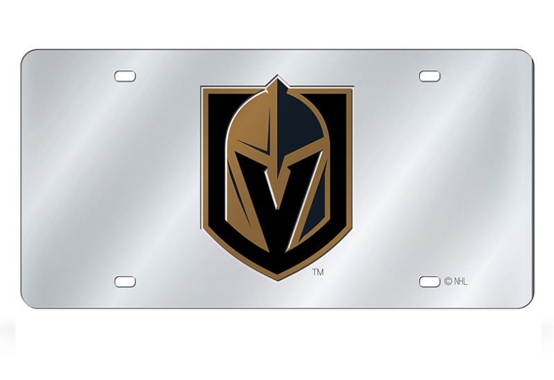 Las Vegas Golden Knights Logo Silver Laser License Plate Walmart Com Walmart Com