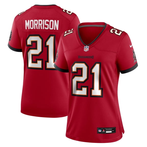 Women's Nike Benjamin Morrison Red Tampa Bay Buccaneers Team Game Jersey