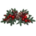 thumbnail image 1 of TheFound Christmas PVC Wreath Artificial Wreath with Berry Christmas Ball Decor for Front Door, Window, 1 of 5