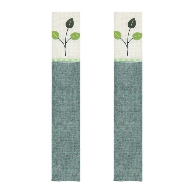 CSChome Housse de Poignée de Réfrigérateur Manchon de Poignée de Porte de Réfrigérateur Tissu Réutilisable Motif Raisin Outil de Maison à Double Porte