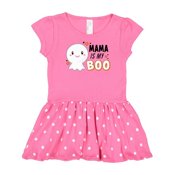 Inktastic Mama is my Boo with Cute Ghost Gift Baby Girl Dress